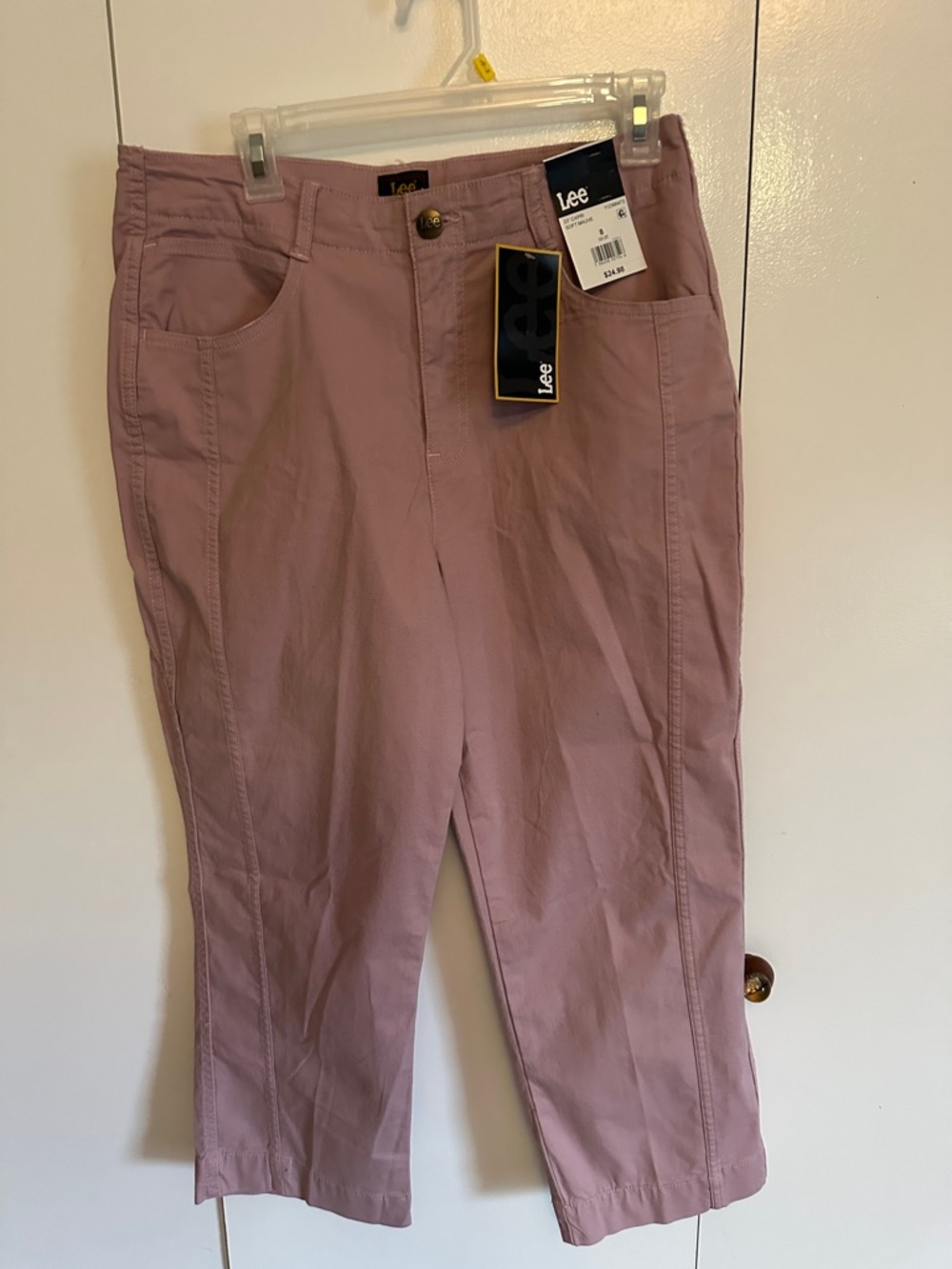 Lee Dusty Mauve Cropped Pants